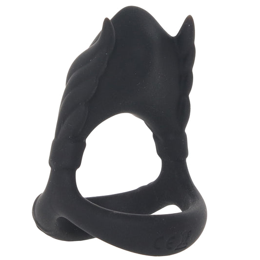 Rocky Silicone Vibrating Dual C-Ring