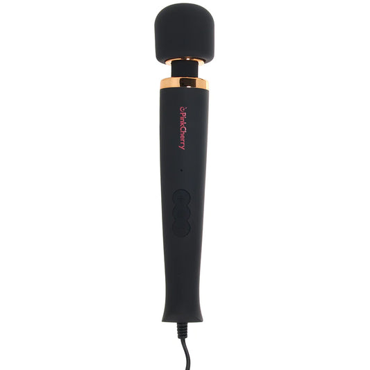 PinkCherry Premium Powered Wand in Black
