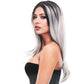 Hillary Straight Wig in Silver & Black