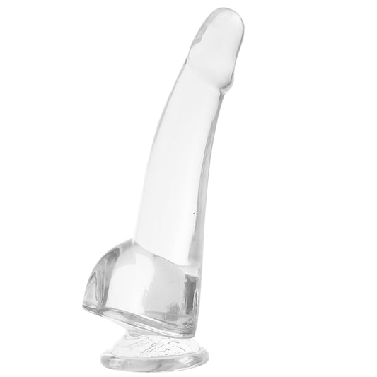 King Cock 10 Inch Smooth Ballsy Dildo in Clear