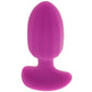 Bang! Ribbed Vibrating Silicone Butt Plug in Purple