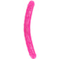 RealRock Glow In The Dark 15 Inch Double Dildo in Pink