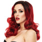 Candice Curled Wig in Dark Red