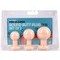 The Classic Round 3 Piece Butt Plug Set in Cream