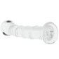 Clarity Seraphic Spiral Textured Glass Dildo