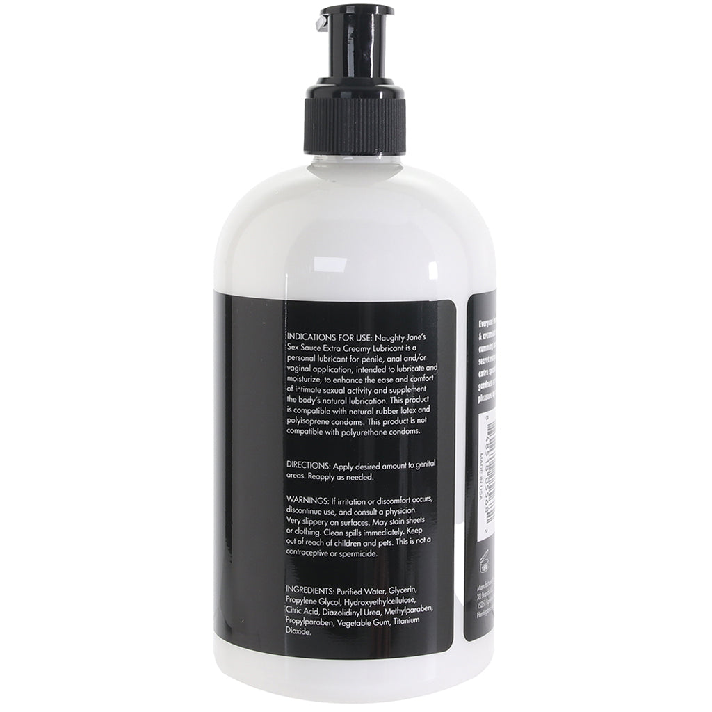 Naughty Jane's Sex Sauce Extra Creamy Lubricant in 16oz/488 PinkCherry Naughty Jane's Sex Sauce Extra Creamy Lubricant in 16oz/488 PinkCherry