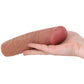 Jock 1.5 Inch Silicone Penis Extension in Tan