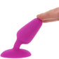Bang! Vibrating Silicone Butt Plug in Purple