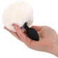 Tailz Fluffy Bunny Tail Silicone Plug in White