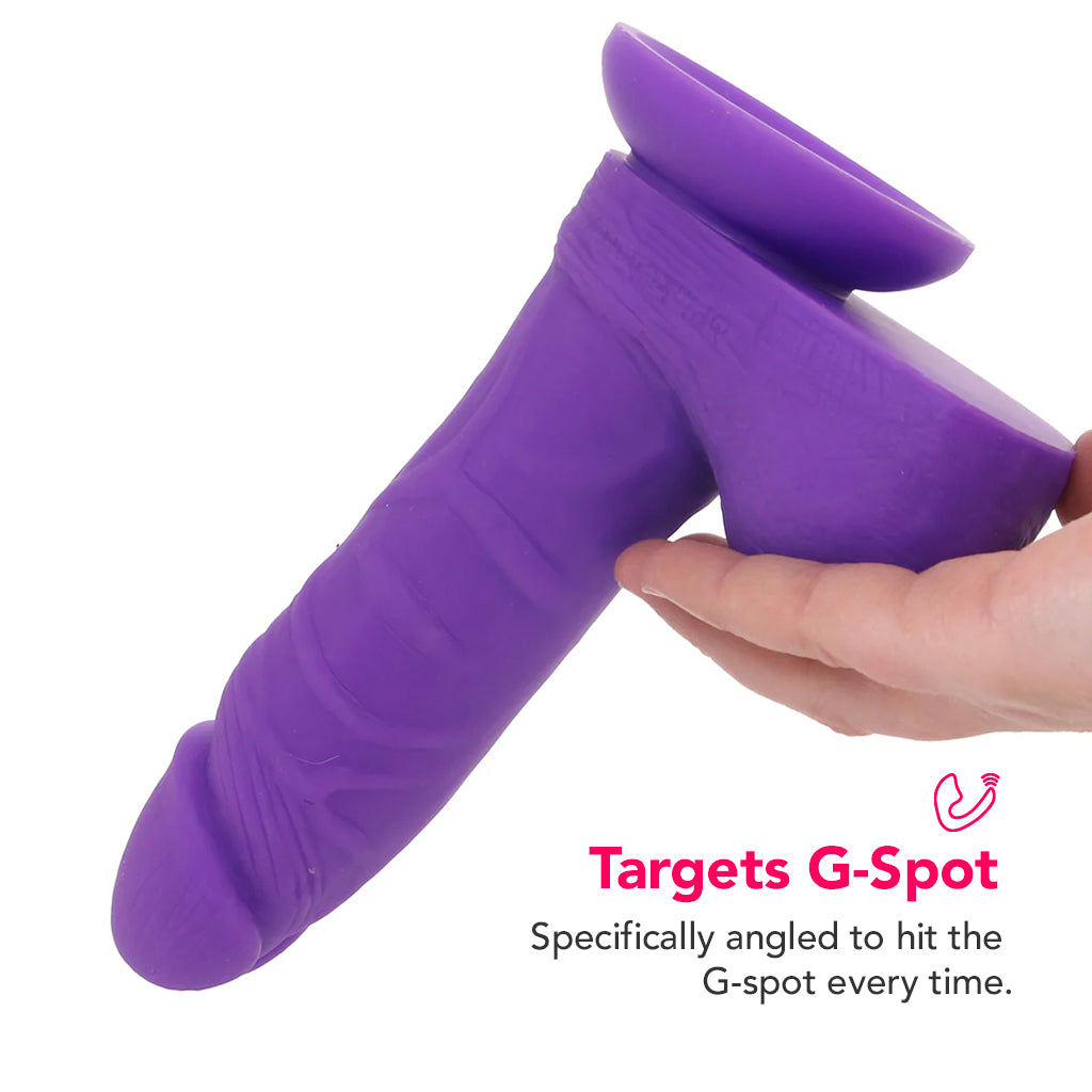 PinkCherry 7 Inch Purple Silicone Ballsy Dildo