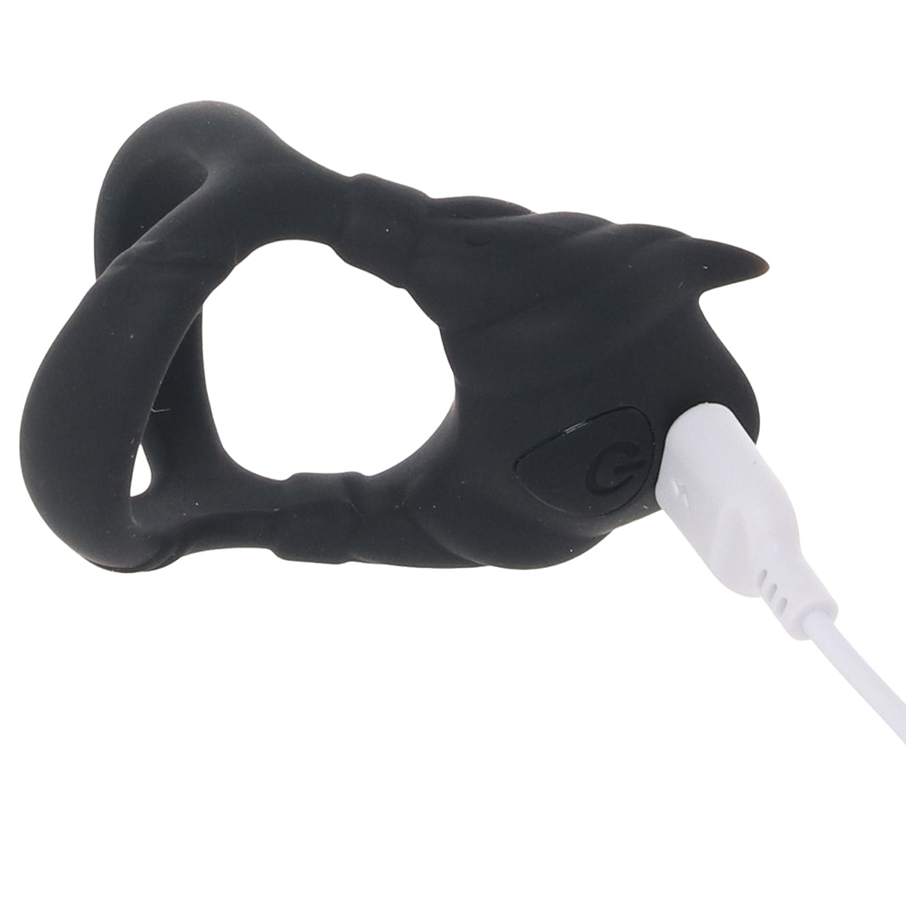 Rocky Silicone Vibrating Dual C-Ring PinkCherry Rocky Silicone Vibrating Dual C-Ring PinkCherry