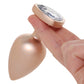 Booty Bling Gold Metal Jewelled Butt Plug in Large