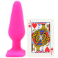 All About Anal Seamless Silicone 5.5 Inch Butt Plug in Hot