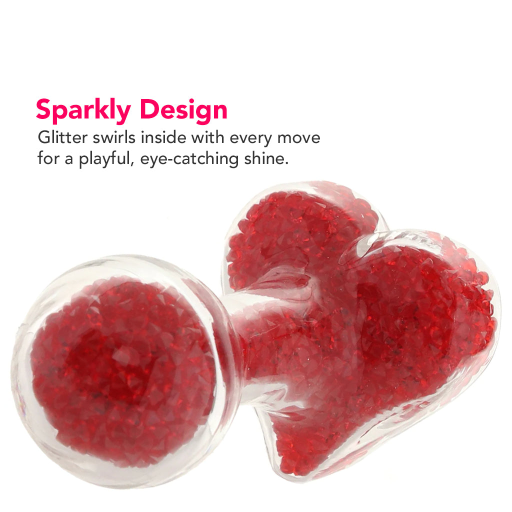 Oh My Gem Lustre Glass Butt Plug in Red PinkCherry Oh My Gem Lustre Glass Butt Plug in Red PinkCherry