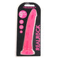 RealRock 9 Inch Glow-in-the-Dark Slim Dildo in Pink