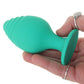 Cheeky Green Textured Butt Plug Set