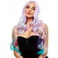 Ella Curled Wig in Pastel Rainbow