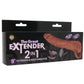The Great Extender 9 Inch Extender & Stroker in Brown