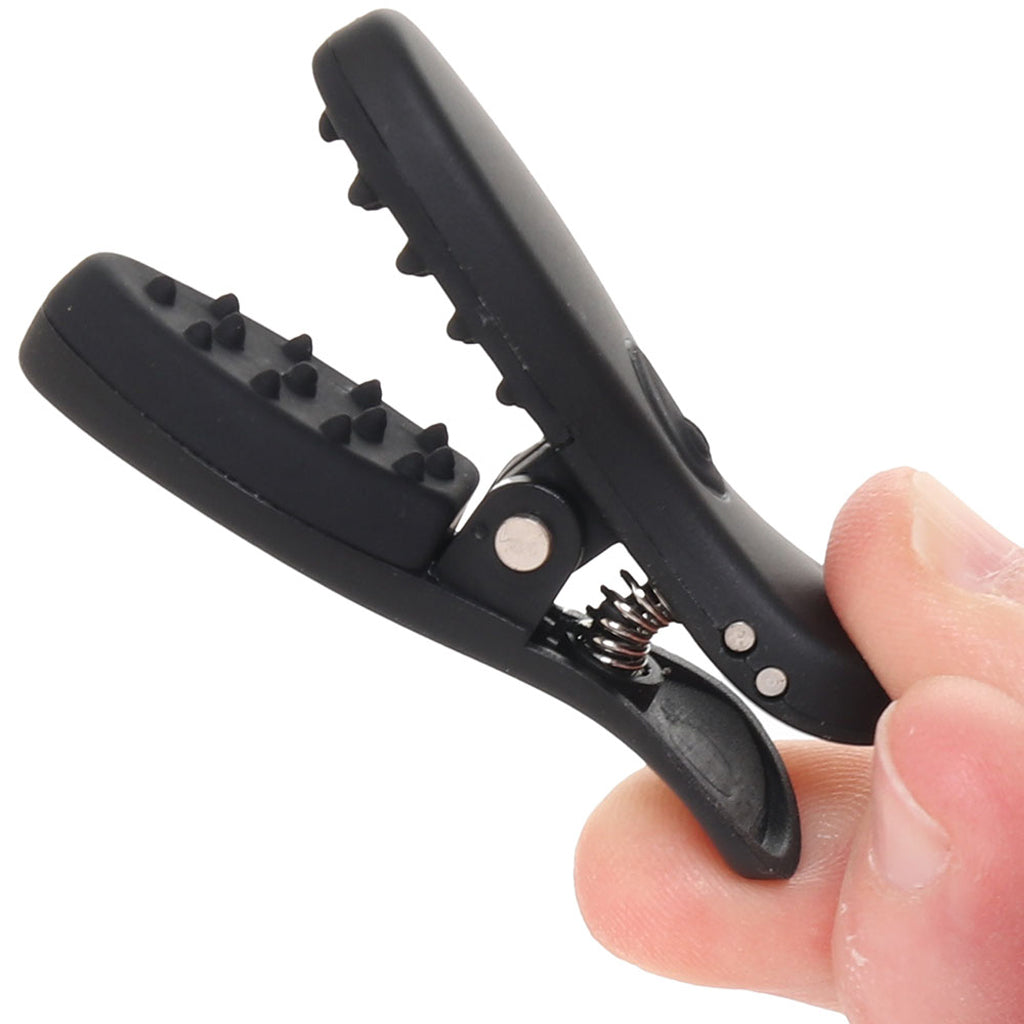 Master Series Dark Grip Vibrating Nipple Clamps PinkCherry Master Series Dark Grip Vibrating Nipple Clamps PinkCherry