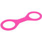 Sex & Mischief Hot Pink Silicone Cuffs in Small