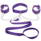 Collar, Cuff & Leash Set in Purple