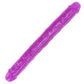 RealRock Glow In The Dark 15 Inch Double Dildo in Purple