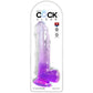King Cock 9 Inch Ballsy Dildo in Purple
