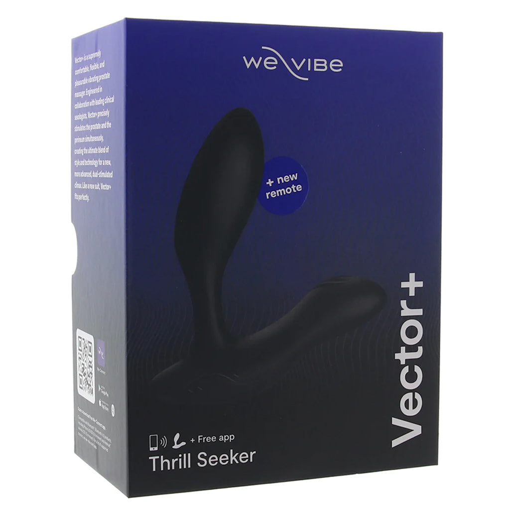 We-Vibe Vector+ Prostate Massager in Charcoal PinkCherry We-Vibe Vector+ Prostate Massager in Charcoal PinkCherry