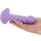 Colours 5 Inch Ribbed Remote Vibe in Purple