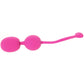 Dual Rechargeable Silicone Kegel Balls in Pink