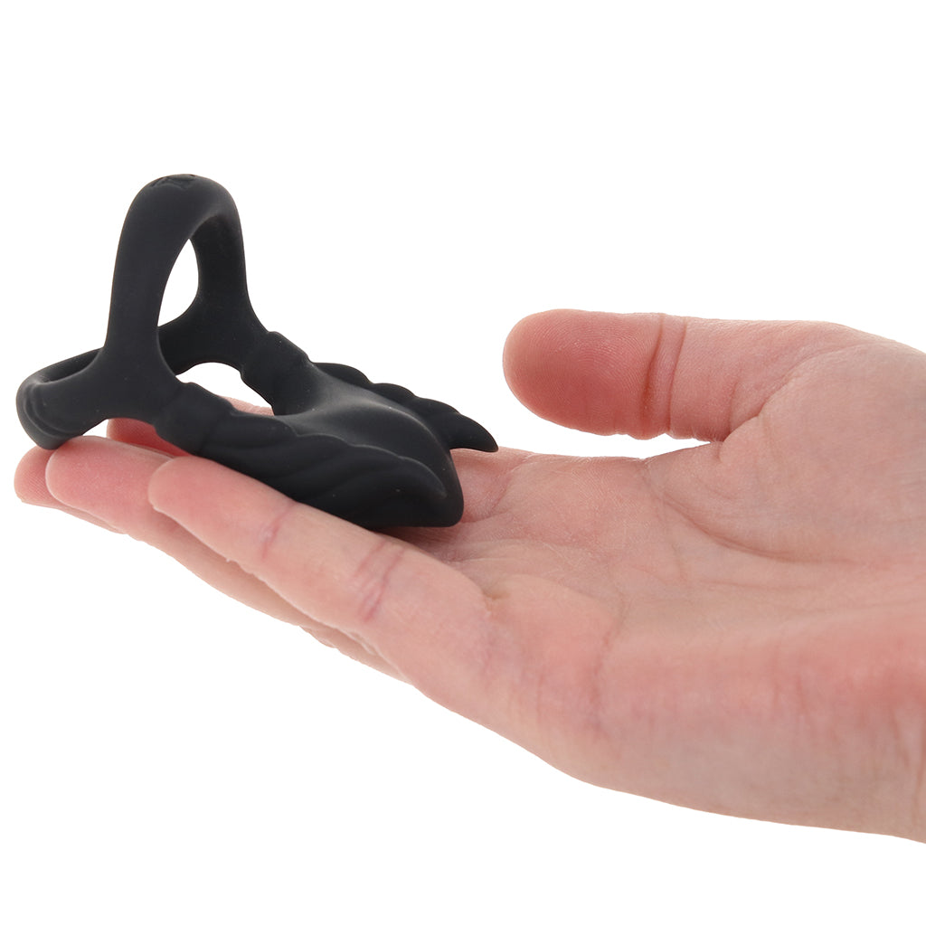 Rocky Silicone Vibrating Dual C-Ring PinkCherry Rocky Silicone Vibrating Dual C-Ring PinkCherry