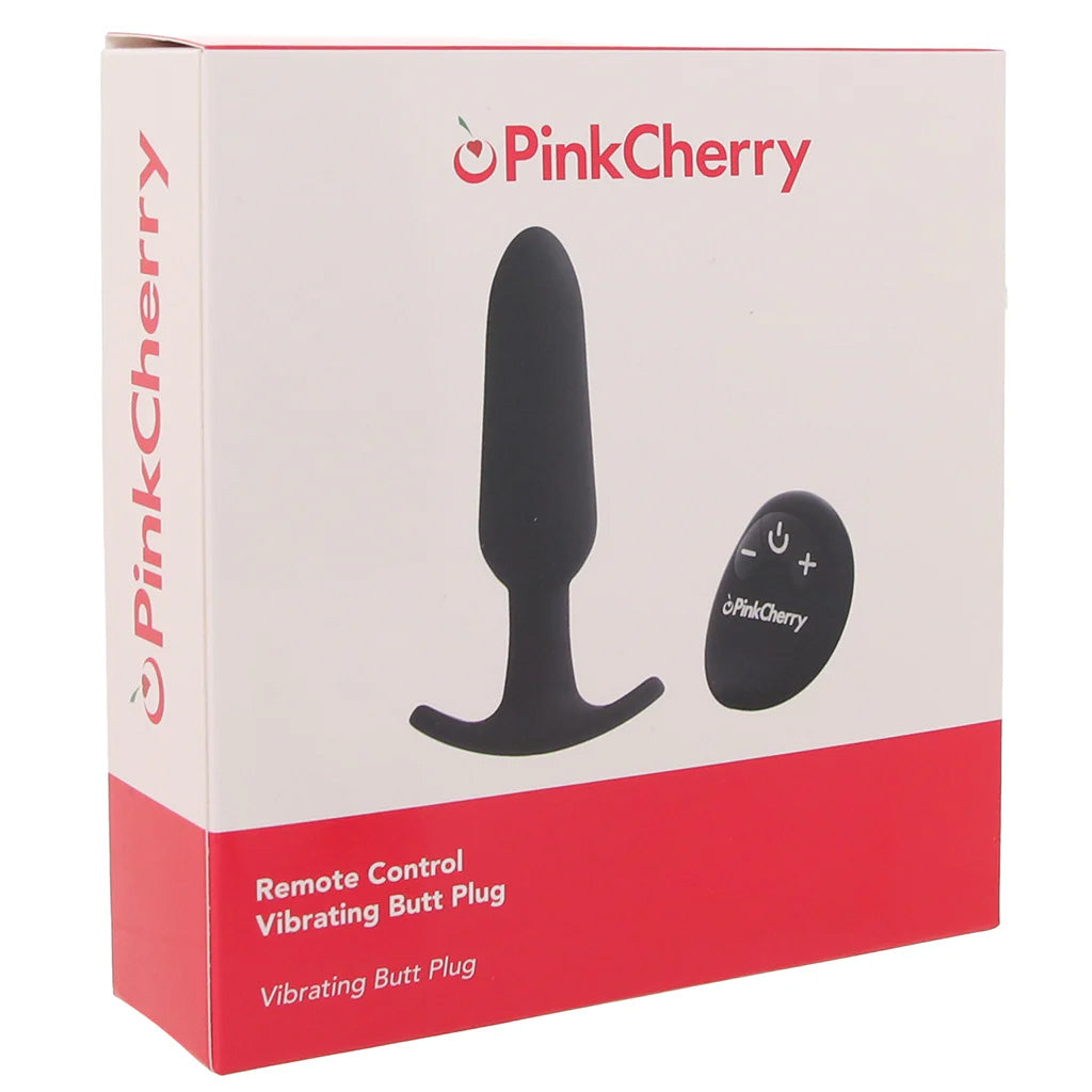 PinkCherry Remote Control Vibrating Butt Plug PinkCherry PinkCherry Remote Control Vibrating Butt Plug PinkCherry