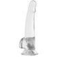 King Cock 7.5 Inch Smooth Ballsy Dildo in Clear