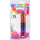 Crystal Jellies 7.5 Inch Classic Dildo in Rainbow