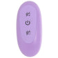 Colours 6 Inch Ribbed Remote Vibe in Purple