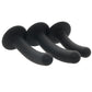 Onyxxx 3 Piece Silicone Curved Probe Dildo Set