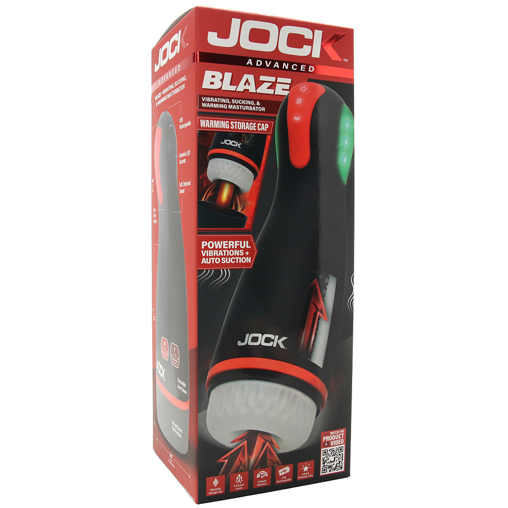 Jock Blaze Vibrating, Sucking & Warming Stroker  PinkCherry