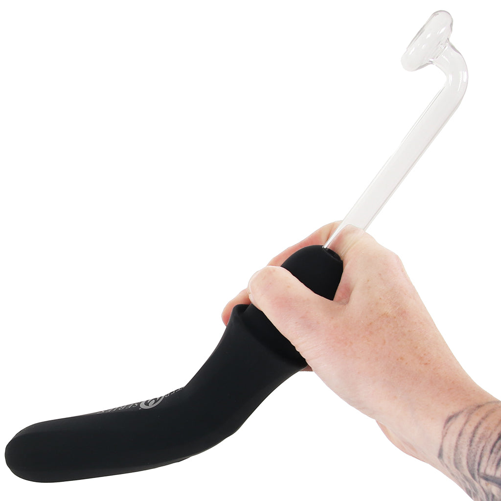Master Series Elektra Rechargeable E-Stim Wand in Black PinkCherry Master Series Elektra Rechargeable E-Stim Wand in Black PinkCherry