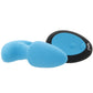 Bang! Thrusting & Vibrating Silicone Butt Plug in Blue