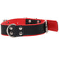 Ouch! Deluxe Bonded Leather Bondage Collar in Red