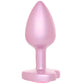 Booty Bling Pink Metal Jewelled Butt Plug in Small
