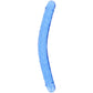 RealRock Crystal Jelly 18 Inch Double Dildo in Blue