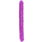 RealRock Glow In The Dark 15 Inch Double Dildo in Purple