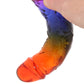 Crystal Jellies 7 Inch Classic Dildo in Rainbow