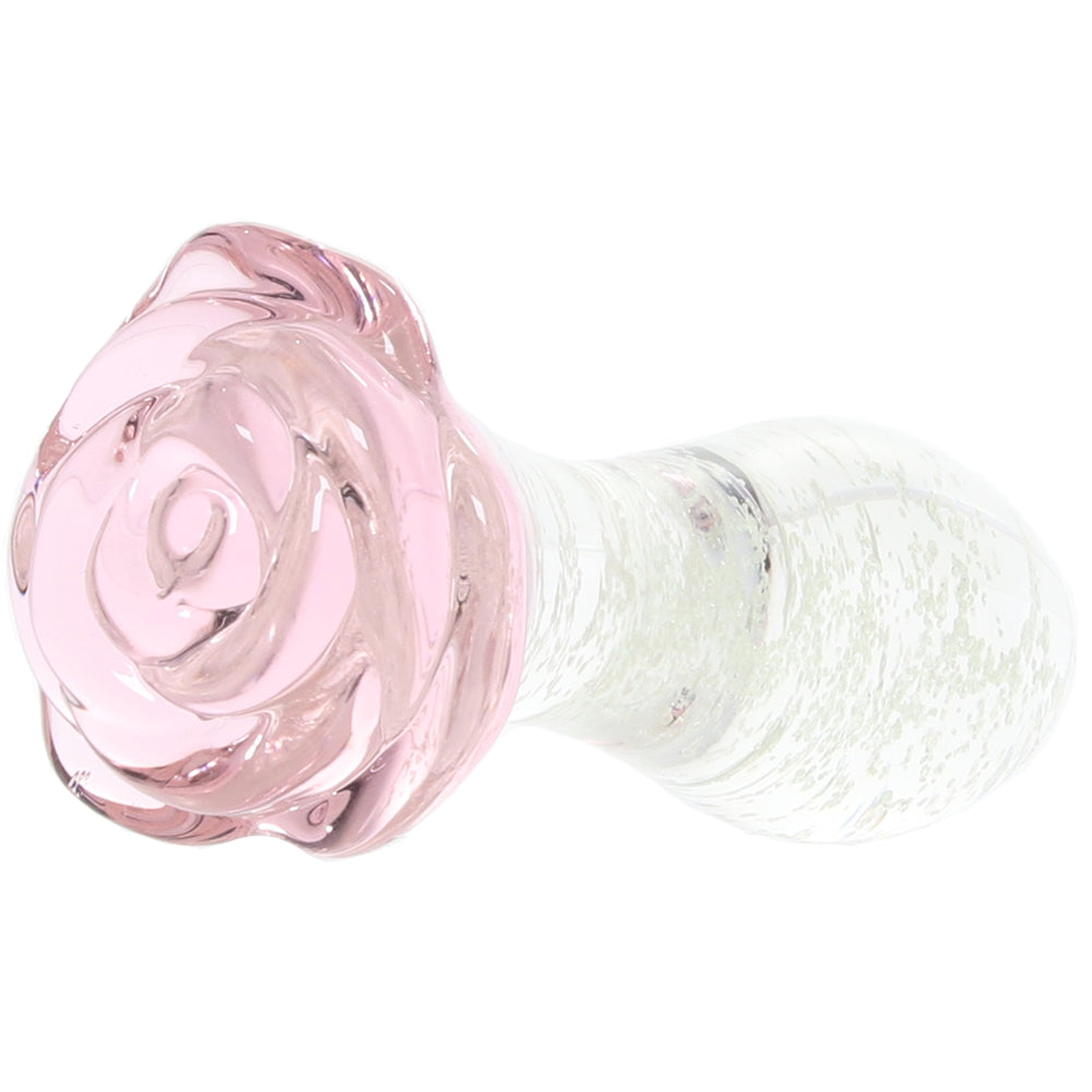 Juicy Glass Glowing Rose Bud Plug PinkCherry Juicy Glass Glowing Rose Bud Plug PinkCherry