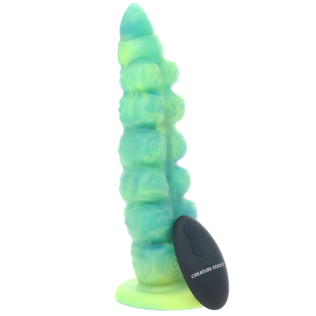 Creature Cocks Squirmer Thrusting & Vibrating Dildo  PinkCherry
