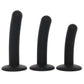 Onyxxx 3 Piece Silicone Curved Probe Dildo Set