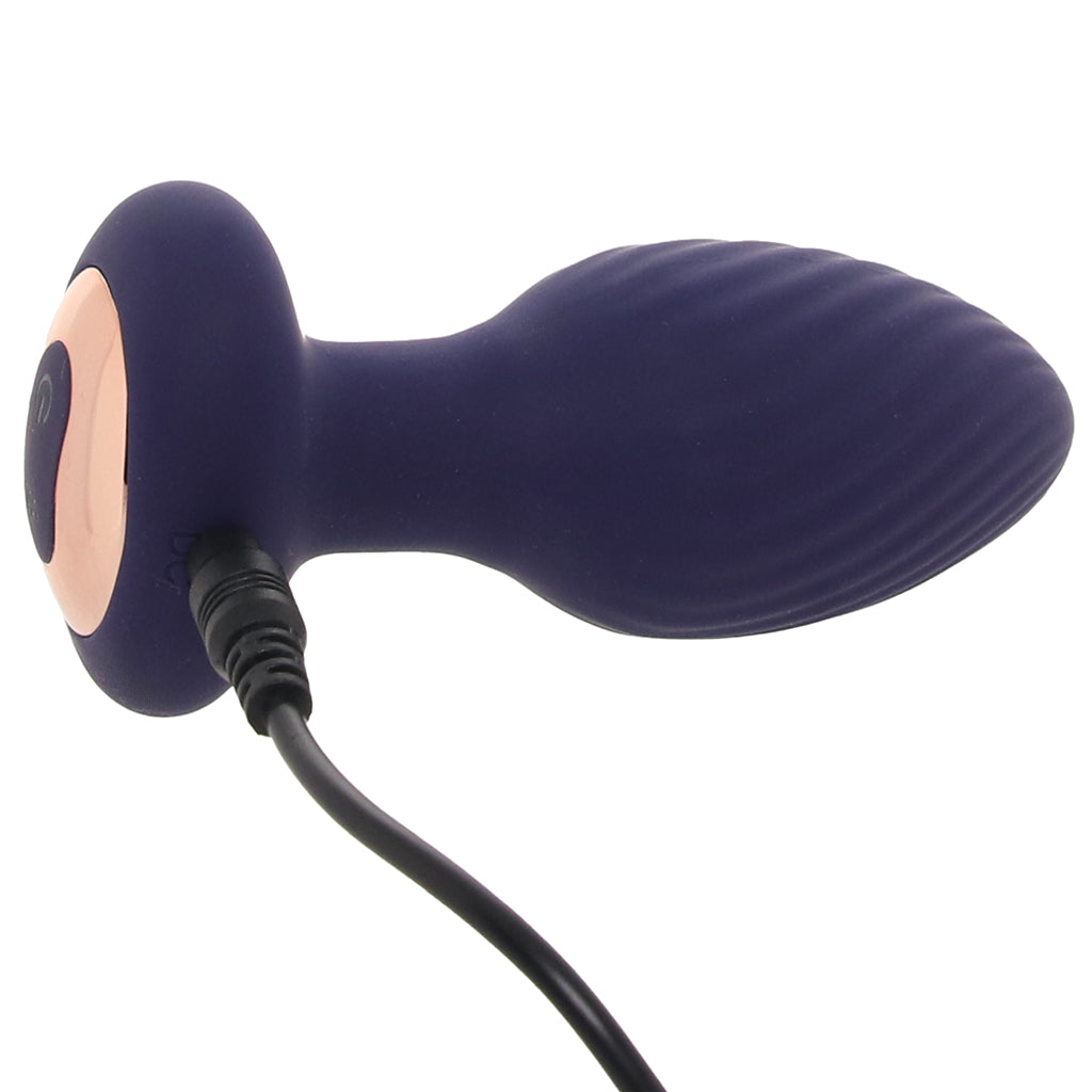 The Royale Rotating Vibrating Butt Plug PinkCherry The Royale Rotating Vibrating Butt Plug PinkCherry
