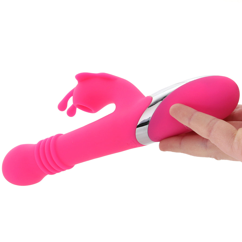 Enchanted Kissing Butterfly Thrusting Suction Rabbit Vibe PinkCherry Enchanted Kissing Butterfly Thrusting Suction Rabbit Vibe PinkCherry