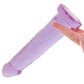 Crystal Jellies 9 Inch Realistic Dildo in Purple